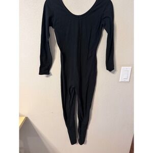Bal Togs Black Long Sleeve Full Body Unitard Leotard M